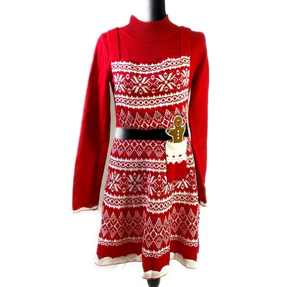 Xhilaration Dresses & Skirts - Gingerbread Holiday Christmas Sweater Dress